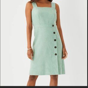 Ann Taylor Linen Blend Square Neck Dress Style 567552